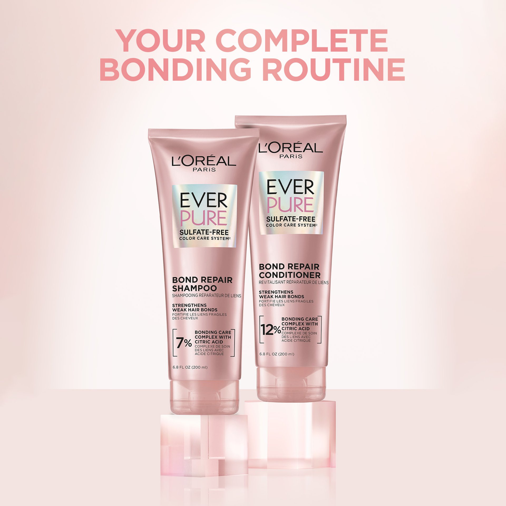 L'Oréal Paris EverPure Sulfate-Free Bonding Shampoo, Full Product Range